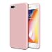 Produktbild MoKo Hülle für iPhone 8 Plus / 7 Plus - Premium Ultra Slim Flexible Silikon Handy Schutzhülle Schale Phone Case Cover Bumper für Apple iPhone 8 Plus / iPhone 7 Plus Smartphone, Rosa sand