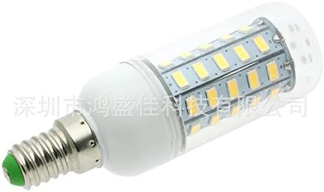 10 pieces,The LED lights E2748 corn 5730110V light or white is warm white 220V transparent enclosure ,E12 white light cream ,5w housing