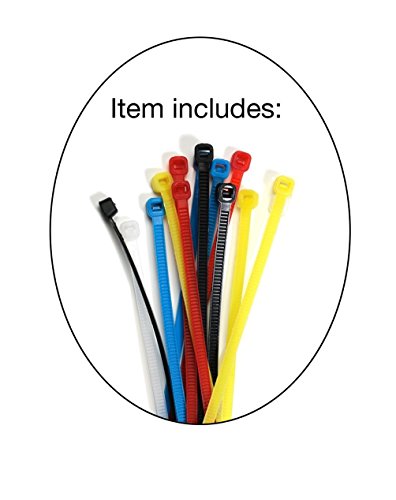 MultiKable – CAT5E Netzwerk Ethernet -Patch-Kabel 5M UTP – mit 2x RJ45 Stecker Set “10 Stück, 10 Farben “ (100 Kabelbinder in der Packung enthalten) 5 meter - 5