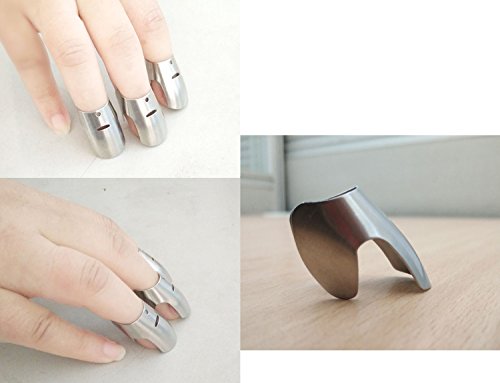 Handschutz-Fingerschutz, verstellbarer Edelstahl-Messer-Schneidemesser, Vermeiden Sie Verletzungen beim Schneiden Hacken Schneiden Küche Sicherheit Hacken Werkzeug - 5