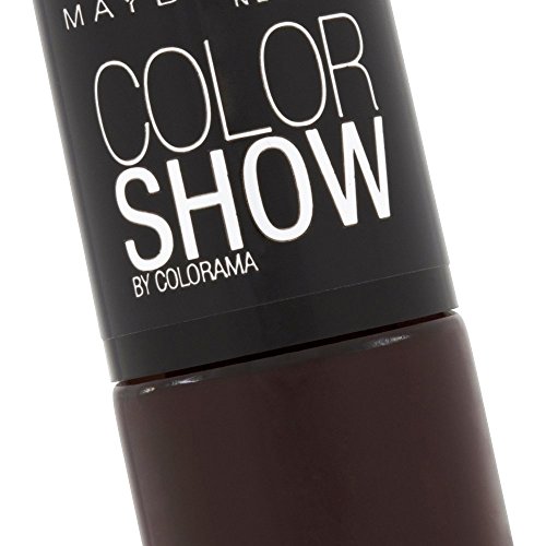 Maybelline New York Make-Up Nailpolish Color Show Nagellack Burgundy Kiss / Ultra glänzender Farblack in sattem Weinrot, 1 x 7 ml - 3