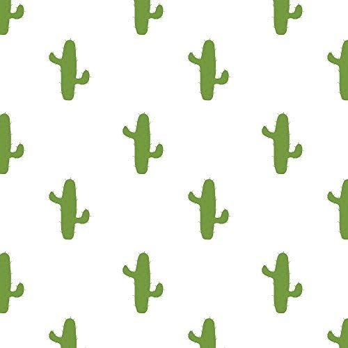 CACTUS PVC OILCLOTH by MollyMac - Wipe Clean Fantastic Quality - 145cm x 100cm (145 x 500cm)