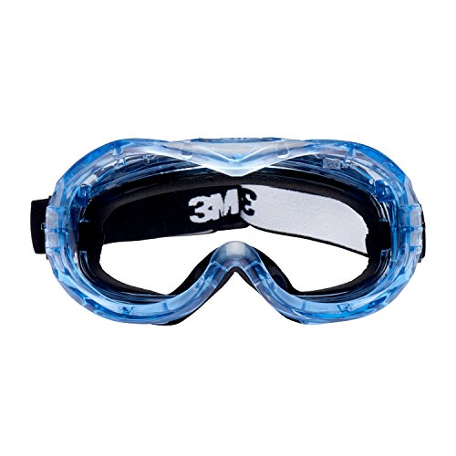 3M FheitF Fahrenheit Vollsichtbrille, AS, AF, PC, Schaumstoff, Indirekte Belüftung, Nylon Kopfband, Inklusive Mikrofaserbeutel, Klar