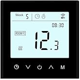 MincoHome Programmable WiFi Thermostat Touch Screen Tuya Smart Temperature Controller for Electric/Water/Gas Boiler Warm Floo