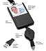 Produktbild Stanley Global SGT119XM CAC-Reader mit integriertem IDhalter, einziehbarer USB-C und USB-A Adapter (FIPS 201-zertifiziert) (TAA-konform)