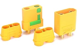 BOLADGE 5 Paires Adaptateur Mâle et Femelle Amass XT90-S XT90S XT90 Prise avec Boîtier pour RC Car Truck Drone Quadcopter Moteur sans Brushless FPV Batterie