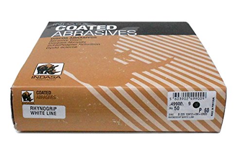 25 Stück INDASA Rhynogrip White Line Klett-Schleifscheibe | Ø 225 mm | 19-Loch (P60) - 3