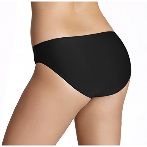 Aquarti Bikini Hose Damen Badepants Slip Badeslip Panty Unifarben Gemustert - 2
