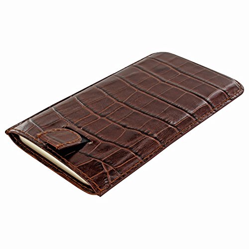 Piel Frama 680COM - Funda para Apple iPhone 6  dise  o cocodrilo  marr  n
