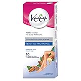 Veet Full Body Waxing Kit for Sensitive Skin, 20 strips Veet Full Body Waxing Kit for Sensitive Skin, 20 strips