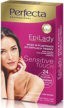 Perfecta Professional EPILADY Waxing Strips for Removing Facial Hair + Oil Finish Wipes.ps.