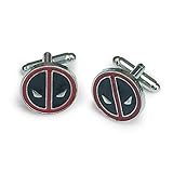 Weight - 25 grams Para hombre gemelos de Deadpool Super Hero corbata Clips Geekery DC Heros Novelty película Groomsmen Gemelos