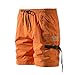 Produktbild TIMEMEAN Shorts Herren Arbeit Reine Farbe Knopf-Tasche Overall Wind Kurze Hose