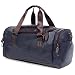 Produktbild LaDicha Herren Große Kapazität Pu Leder Reise Gym Bag Handtasche Tote Schultertasche-Schwarz