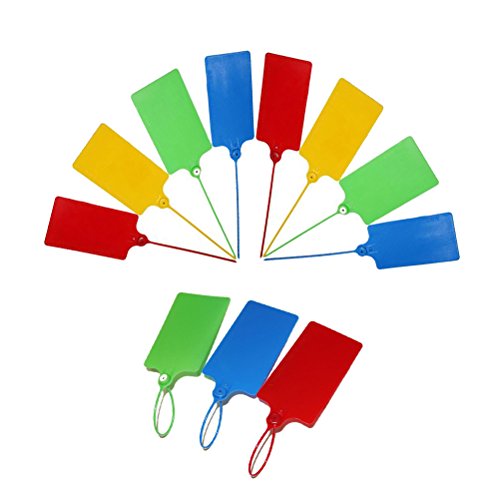Amgateeu 20 pezzi di plastica appesa etichette fascette