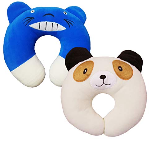 My NewBorn Baby Pillow U Sahped- Combo of 2 Pcs (2Pc- Blue&Cream)