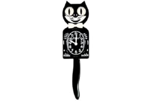 KIT CAT KLOCK Kit Cat Orologio (Classic (Nero Legame Arco Papillon Schleife-Weiß))