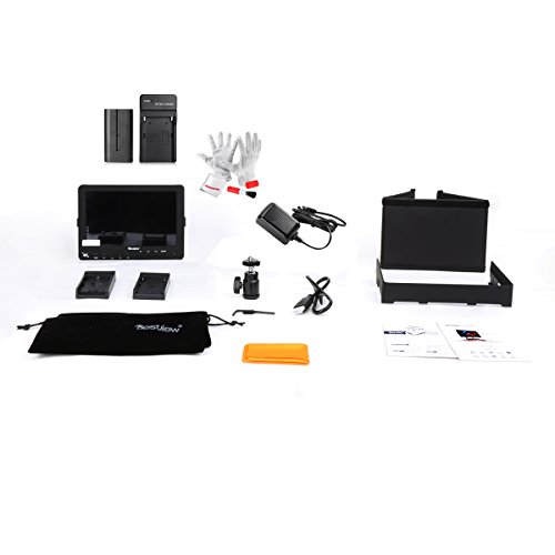 Bestview S7 7 Zoll 1920*1200 Unterstützen 4K Signal 4096X2160P@24Hz DSLR Vdieo Kamera HDMI Feldmonitor mit HDMI Input Output mit Akku, HDMI Kabel und Pergear Reinigungs Set für Canon Nikon Sony DSLR Kameras und Comcorder - 8