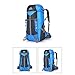Produktbild Bergsteigen-Rucksack, 45L Nylongewebe Bequeme Externe Usb-Schnittstelle Cursor Umkehren Rettungsschwimmerpfeife Anwendbar Bergsteigen Zu Fuß Reisen Sporttasche Im Freien Extreme Herausforderung,Blue