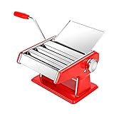 Máquina de pasta multifunción: que se puede usar para hacer lasaña, fideos redondos, espagueti, etc. Es ajustable en forma y grosor, y se puede usar tanto en el hogar como en los negocios.
