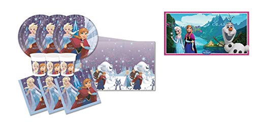 Procos IRPot - Kit Compleanno N.38 Frozen Regno di Ghiaccio con Decorazione MURALE