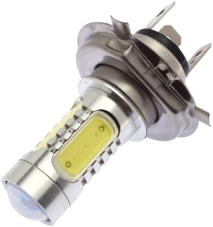 Huoshang H4 11W Cree with Projector with 4-SMD 12-24V LED Replacement Head/Fog/DRL Light Bulbs- Xenon White