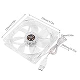 el peso súper ligero. MXECO Acuario sin escobillas del Ventilador Ultra silencioso de refrigeración Suministros Multiusos del Ventilador DIY PC Fish & Aquatic Coche Mascotas