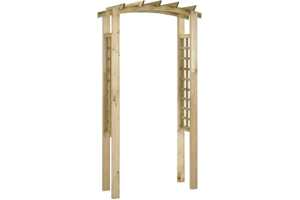vidaXL Arche en Treillis Arche à Rosiers Pergola de Patio Entrée Allée de Jardin Décoration de Terrasse 110x60x210 cm Bois de Pin Massif Imprégné
