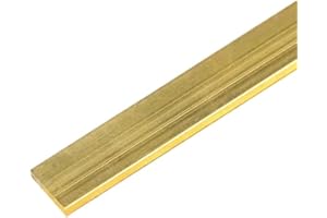 LSCAILIAO Barra De Latón H59 - Chapa Metálica para Laboratorio Y Mango De Herramientas, Espesor 5mm, Longitud 500mm,5x15x500mm