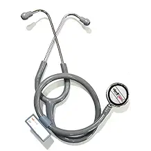 Healthgenie HG-404G Cardiology Aluminium Double Diaphragm Stethoscope (Gray)