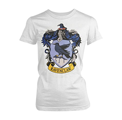 Playlogic International(World) Harry Potter Ravenclaw GTS Camiseta Manga Corta, Blanco, 38 para Mujer