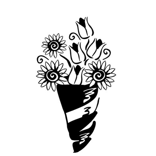 Preisvergleich Produktbild Heißer Verkauf Pvc Wasserdichte Diy Abnehmbare Ein Blumenstrauß Wandaufkleber Küche Wohnkultur 44X73 Cm