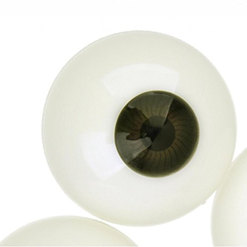 2 x Puppenaugen Augapfel Kunststoffaugen Puppen Augen Halloween Deko 30mm - 5