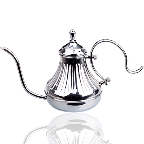 examen acier inoxydable Style européen Petit pot Argenté/d'or café pot-A