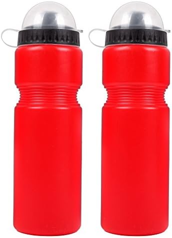 2x Bicycle Gear Water Bottle 750 ml Red
