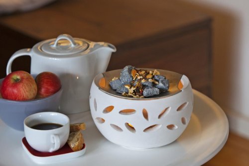 Vitalofen Luna – inkl. 3 Duftmischungen – SPEZIALANGEBOT << Gratis Duftmischungen >> Duftlampe Stövchen Zimmersauna - 3