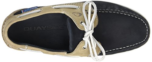 Quayside Women’s Bermuda Boat Shoes, Blue (Navy/Sand), 5 UK (38 EU)