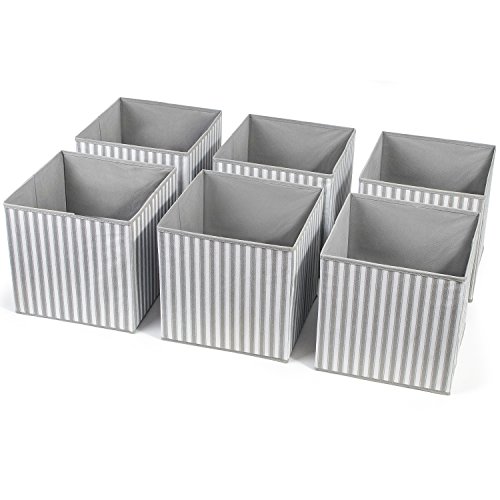 Tatkraft Best Faltbox 6er Set Aufbewahrungsbox Faltbarer Verstärkt für Raumteiler oder Regale 28X28X28cm - 3
