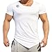 EG WHITE GYM FIT T-SHIRT FOR MEN