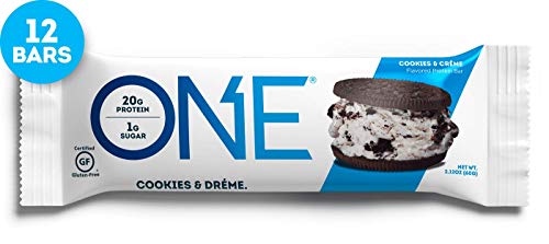 One, Cookies Cream Flavor, 12 Bars, 2.12 oz (60 g) chacune - Oh Yeah!