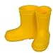 Produktbild Kamaca Zahnbürtenhalter Regenstiefel - Größe 7 cm - gelb - aus Silikon - Zahnbürten Halter in durchsichtiger Geschenk - Box