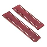dassari Venture rot Distressed Italienisches Leder Armbanduhr Band für Breitling 24/22 24 mm