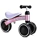 Produktbild Haodan electronics Laufräder Kinder kein Fußpedal Balance Bikes Elektroauto für Kinder 1-3year Roller Fahren Fahrrad Geschenk für Kind Dreirad Fahrt auf Autos (Color : Pink)