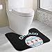 Produktbild Hoklcvd Chicago Soccer U-Shaped Toilet Floor Rug Non-Slip Toilet Carpets Shower Mat
