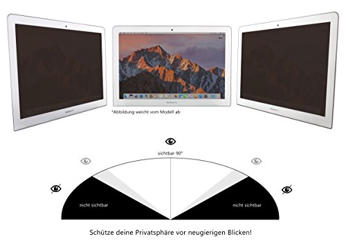 MyGadget Apple Macbook Pro 15 Zoll Sichtschutzfolie (Ende 2016 mit Touchbar) Monitor Display *Privacy* Schutz Folie Displayschutz Bildschirmfolie - 3