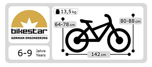 BIKESTAR® Premium Design Kinderfahrrad für coole Kids ab 6 Jahren ★ 20er Deluxe Cruiser Edition ★ Gecko Grün - 6