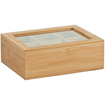 Design boîte de rangeent à 8 copartients – organiseur de cuisine en plastique pour thé