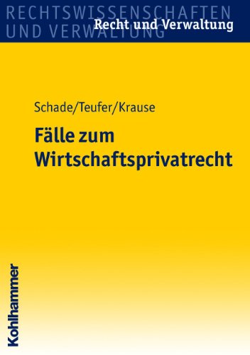 Fälle zum Wirtschaftsprivatrecht: Fälle und Lösungen (Recht und Verwaltung)