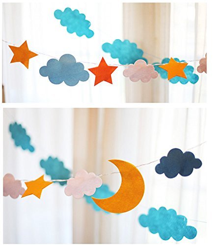 2 m 20 Lichter Stern Wolken dekorative Leuchten lichterkette sterne led stern,geschenke für kinder - 5