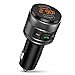 Produktbild EEEKit Bluetooth FM-Transmitter, drahtloser FM-Radiosender, drahtloser FM-Radio-Transmitteradapter mit Freisprechfunktion und Zwei USB-Ports QC3.0 Car Charger